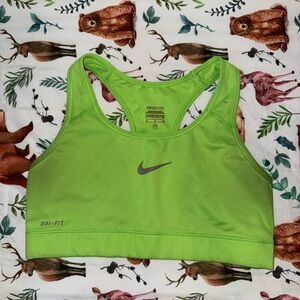 Nike Lime Green Dri-FIT Sports Bra